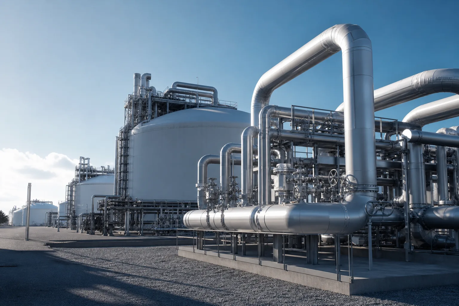 LNG storage tank facility