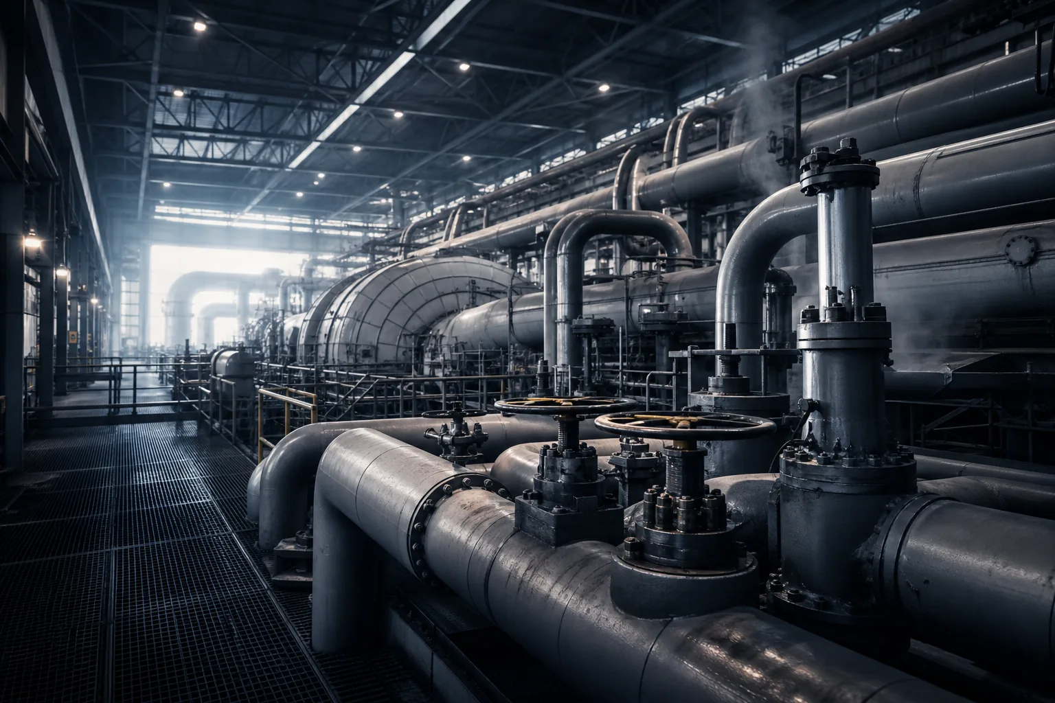 Power plant steam line